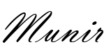 Munir signature mark